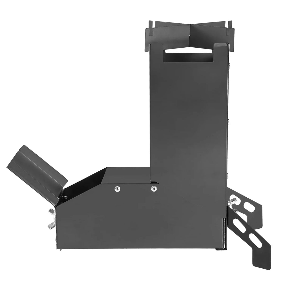 Lixada Collapsible Wood Burning Stove, Stainless Steel Rocket Stove for Backpacking and Camping, Compact and Lightweight