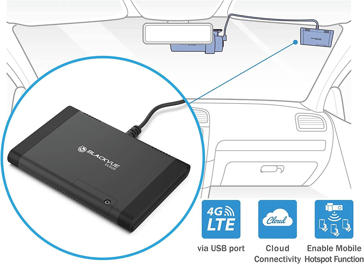 BlackVue DR900X-2CH Plus with 128GB microSD Card | 4K UHD Cloud Dashcam | Built-in Wi-Fi, GPS, Parking Mode Voltage Monitor | LTE and Mobile Hotspot via Optional LTE Module