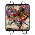 GCKG Wallpaper Stars Flowers Heart Emotions Colorful Pet Car Seat Cover Dog Car Seat Mat Hammock Cargo Mat Trunk Mat For Cars Trucks and SUV 54x60 inches