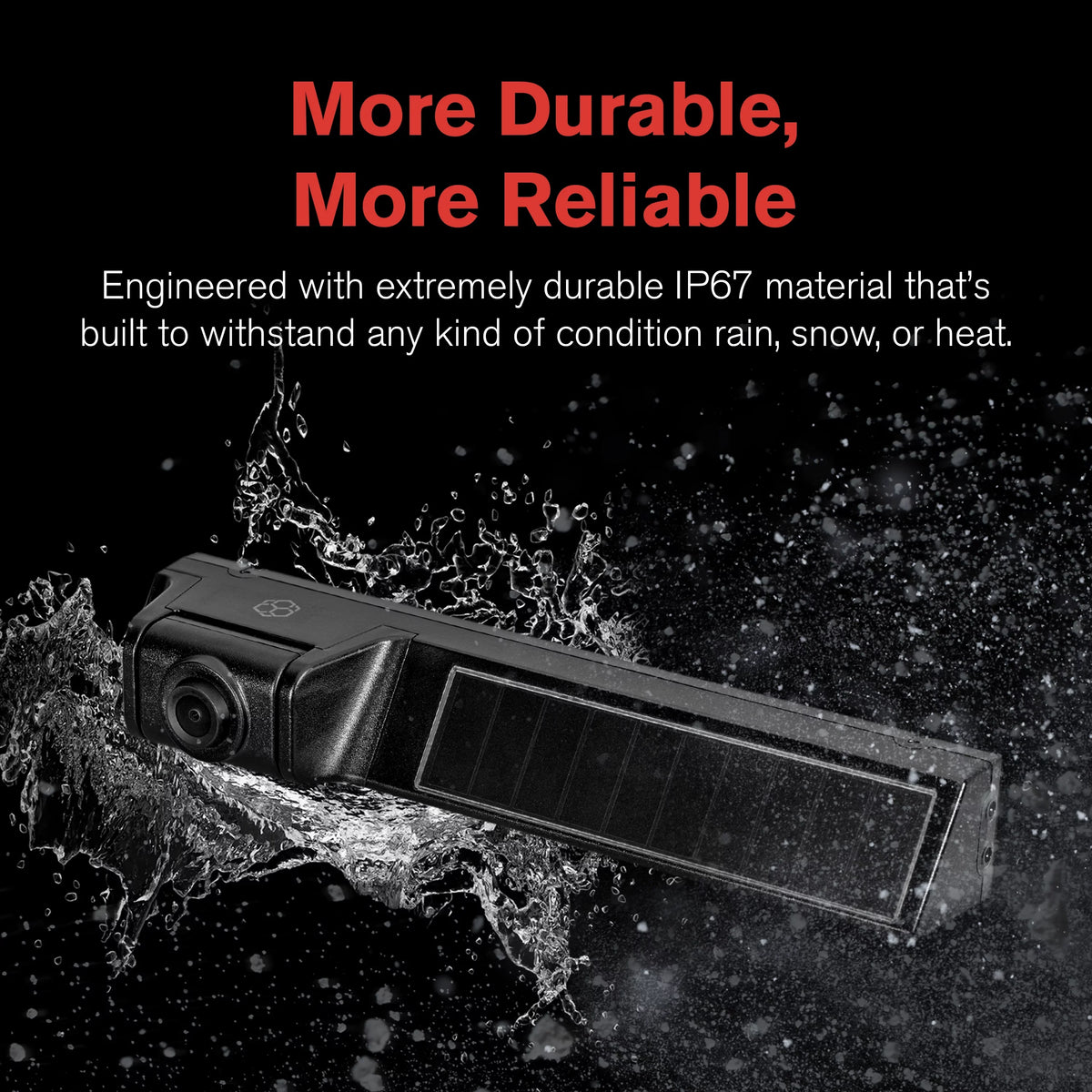 YADA 1080P Full HD Wireless Portable Backup Camera, App Controlled via Bluetooth and Wi-Fi on Phone, Solar Powered Wireless Charging, Universally Compatible, Easy Installation, ebony