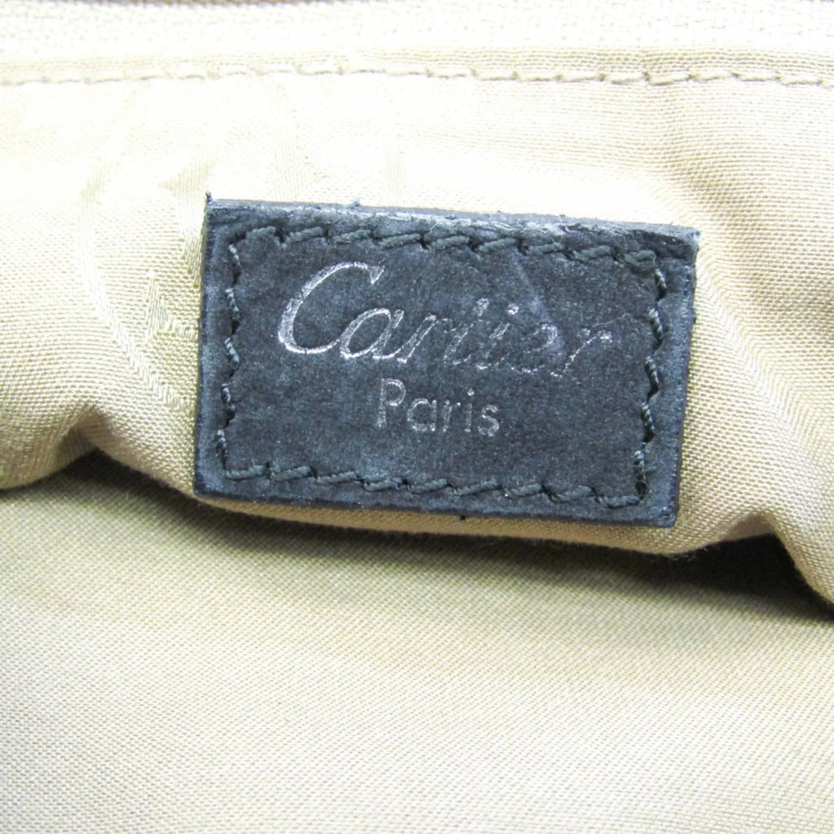 Pre-Owned Cartier Marcello Water Snake L1000928 Women's Suede,Leather Handbag,Shoulder Bag dark (Good)