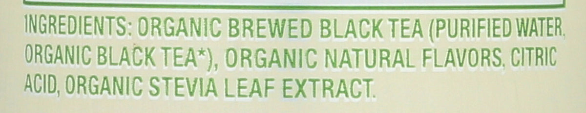 Zevia Organic Caffeine Free Lemon Sweetened ebony Tea, 12 Fluid Ounce -- 12 per Case.
