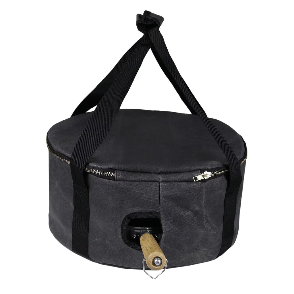 Durable Storage Bag Dutch Oven Container Cookware 12" Multipurpose Handbag Carry Bag for BBQ Camping ,Outdoor Activities ,Fishing Accessories - Gray