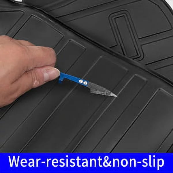 Cargo Mat Compatible with 2020-2024  Highlander Trunk Mat Cargo Liner TPE Back Seat Cover Protector 2022 7 Seats Highlander Accessories (2020-2023, Trunk Mat with Backrest Mat)