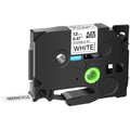 GREENCYCLE 50PK Compatible for Brother P-touch 12mm x 8m ebony on White TZ TZe TZ-FX231 TZe-FX231 TZe-231 TZ-231 Flexible ID Cable Wire Label Tape