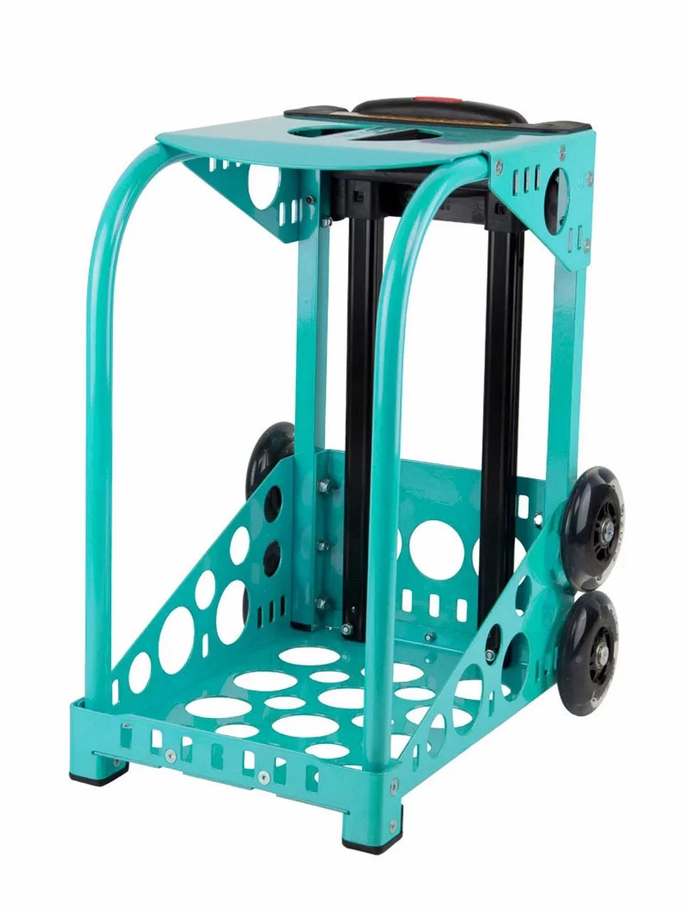 Zuca 18" Sport Bag - Reef with Flashing Wheels (Turquoise Frame)