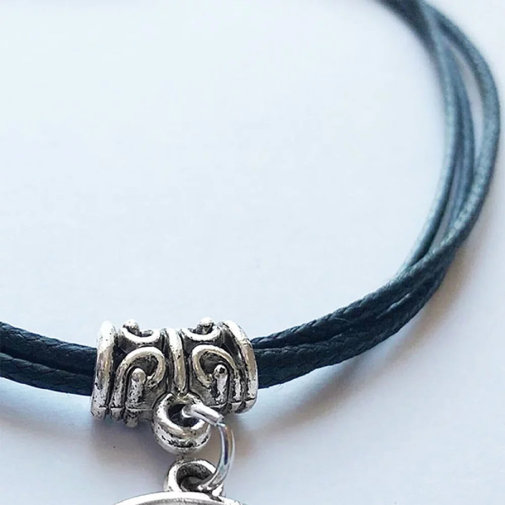 Arch Of Triumphal Best Paris Bracelet Leather Rope Wristband dark Jewelry