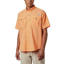Columbia Men's Bahama II Short Sleeve Shirt, Bright Nectar, XX-Small
