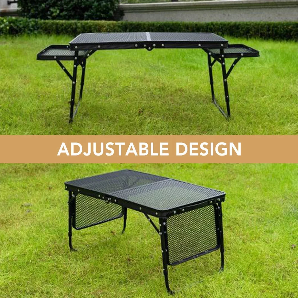 Lixada Folding Camping Table Lightweight Picnic Cooking Station for Convenient Food Prep