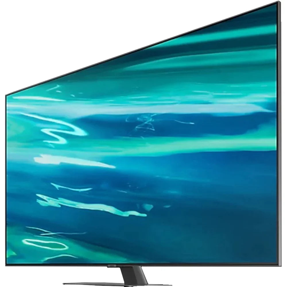 Restored  QN55Q80AA 55 inch QLED 4K UHD Smart TV (2021) Bundle with 2 Year Premium Extended Protection Plan (Refurbished)
