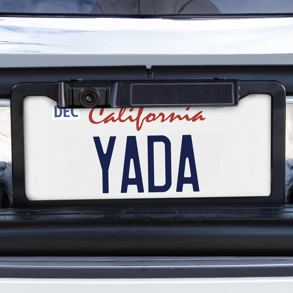 YADA 1080P Full HD Wireless Portable Backup Camera, App Controlled via Bluetooth and Wi-Fi on Phone, Solar Powered Wireless Charging, Universally Compatible, Easy Installation, ebony