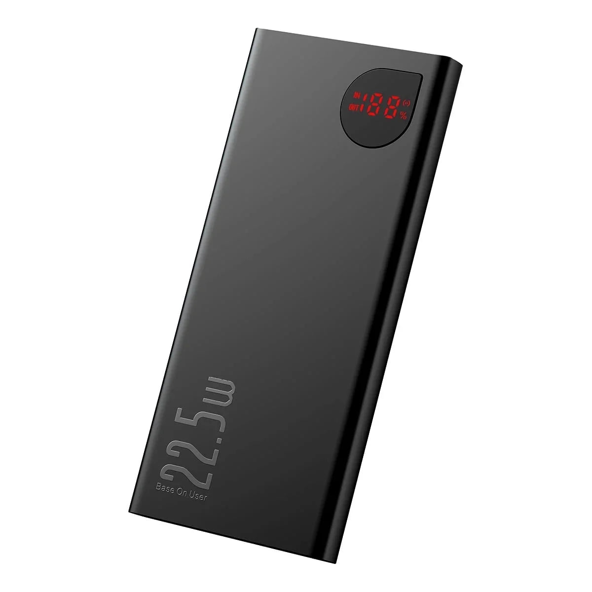 Baseus Portable Charger 10000mAh Power Bank 22.5W Fast Charging Battery Pack with Dual USB Ports, charcoal