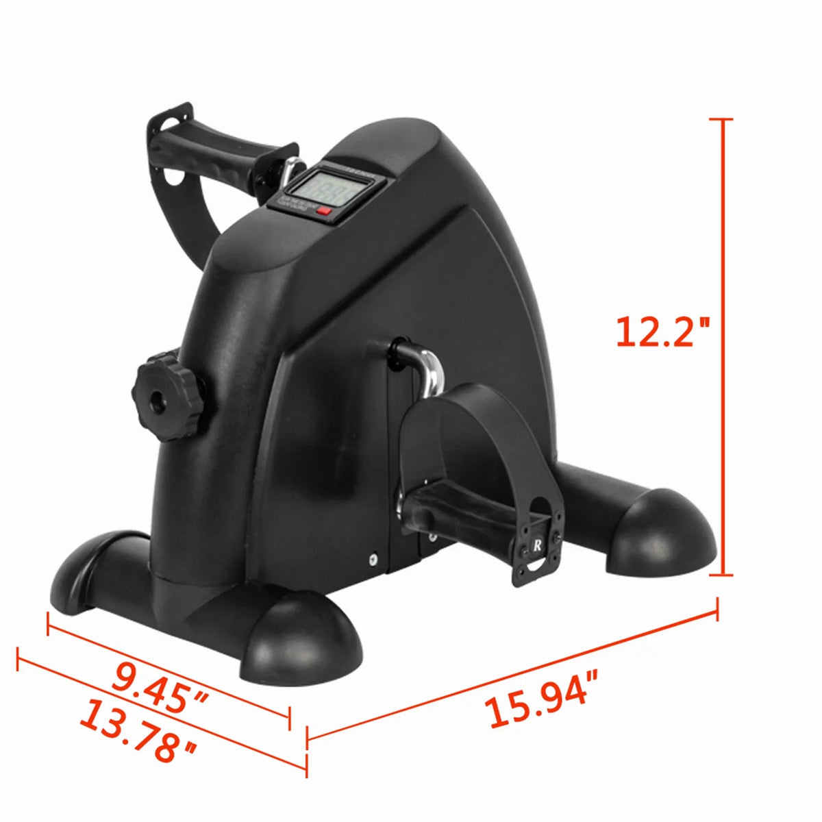 Home Use Hands and Feet Trainer Mini Exercise Bike dark