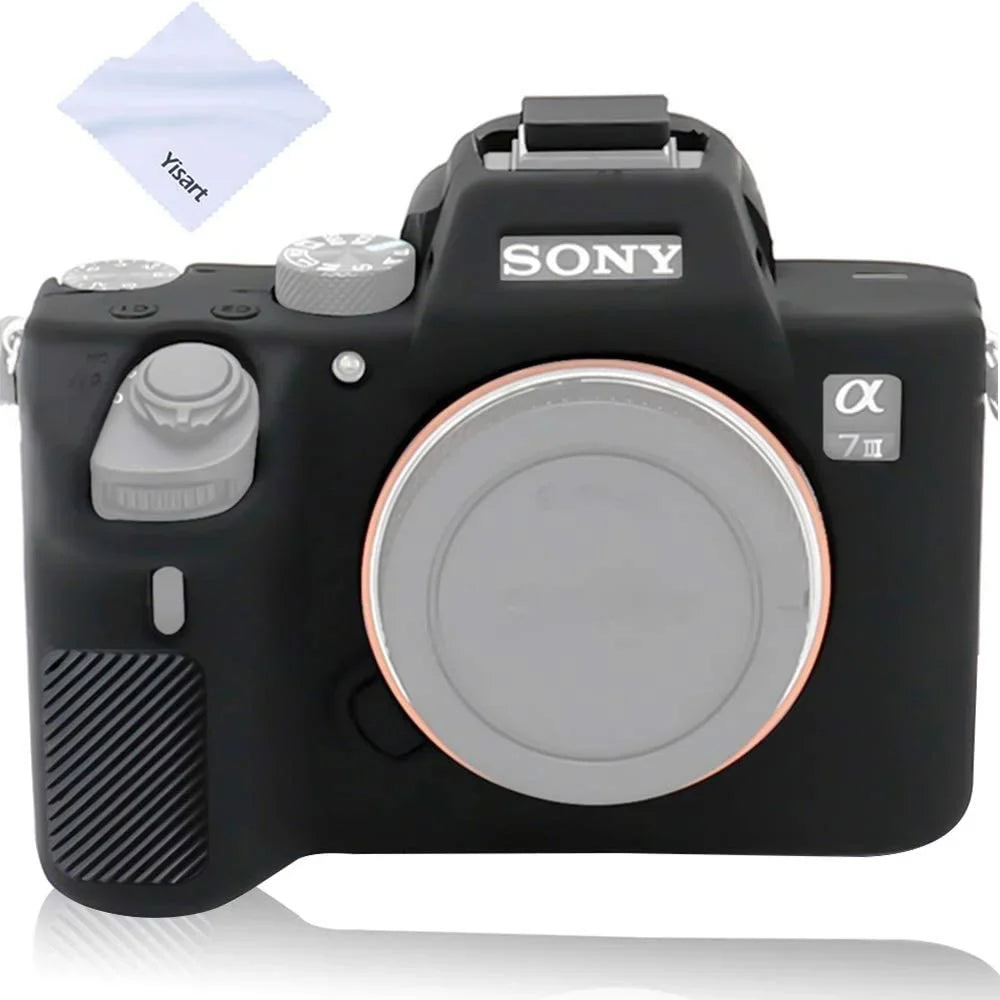 Yisau  A7iii A7Riii A7siii Case, Professional Silicone Rubber Case Cover Coverable Protective for  Alpha A7 iii