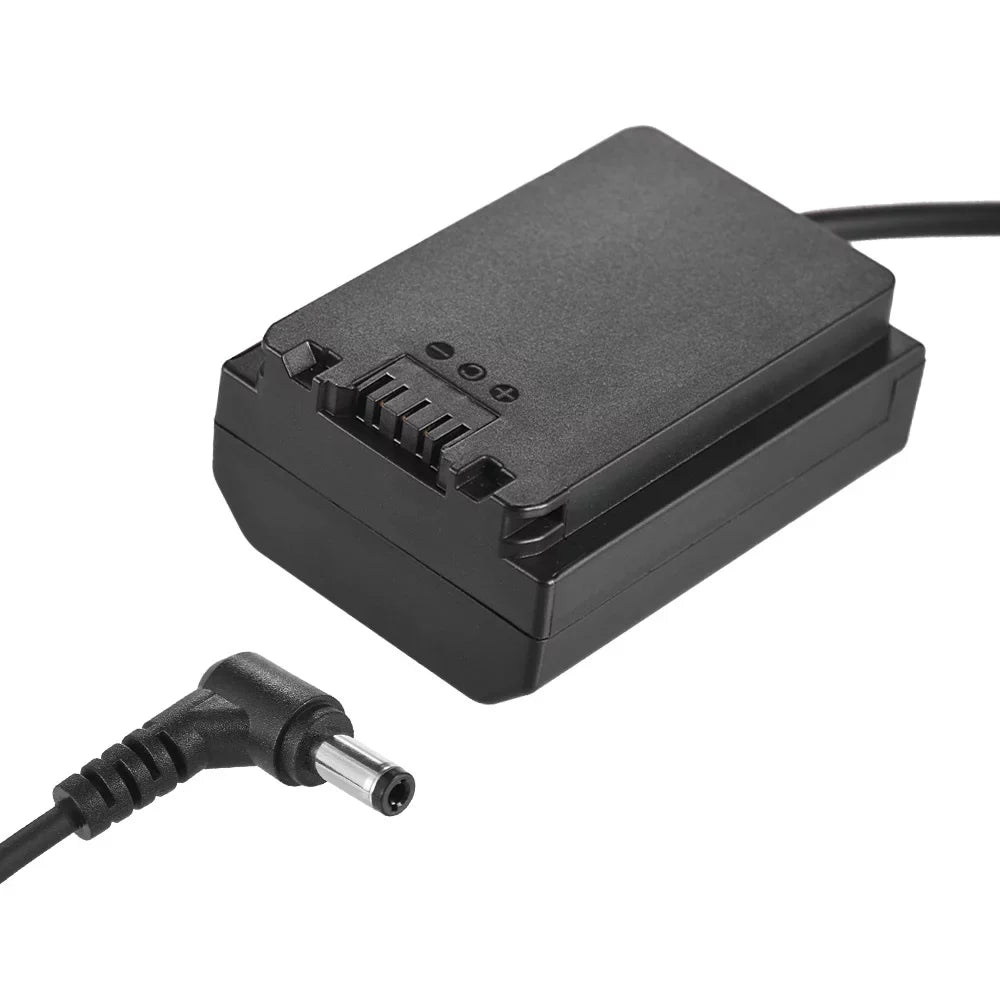 Andoer Dummy Battery Pack NP-FZ100 DC Coupler Connector with Spring Cable Suitable for  A7III A9 A7RIII A7SIII
