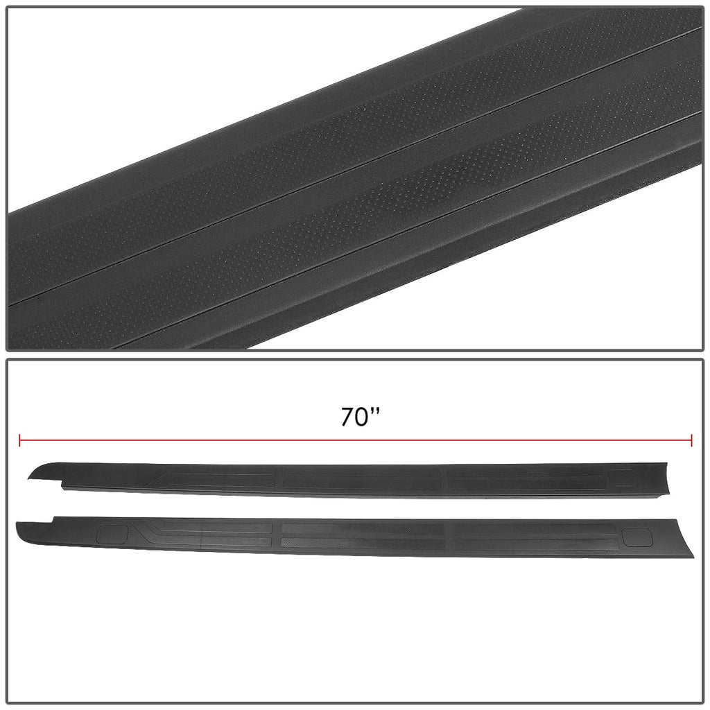 DNA Motoring ZTL-Y-0107 For 2014 to 2020  Tundra 5.5 ft Factory Style Flat Tailgate Bed Rail Cap Protector Left+Right Side Trim Panel 15 16 17 18 19
