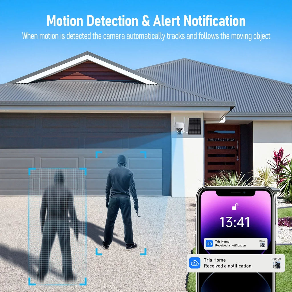 Toguard SC21 2K/4MP Solar Wireless WiFi Security Camera Outdoor PTZ Dome Camera