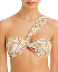 L Space Women's Asymmetric Swim Top Separates Swimsuit (S, Soulshine Floral)