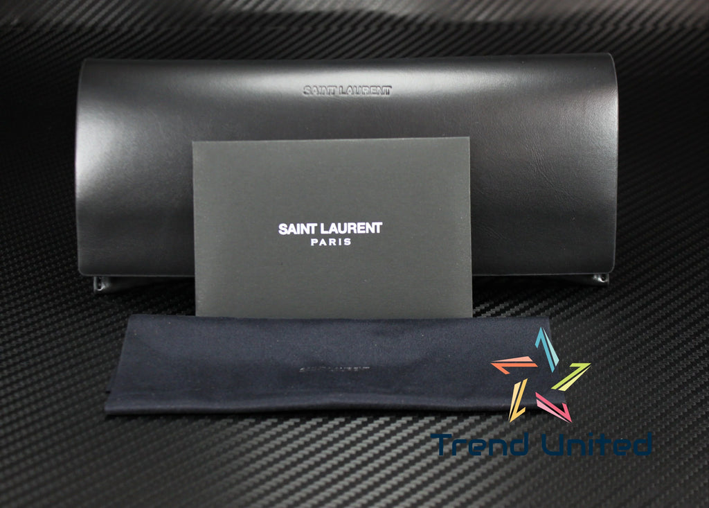 SAINT LAURENT SL 481 001 Rectangular Squared charcoal 55 mm Men's Eyeglasses