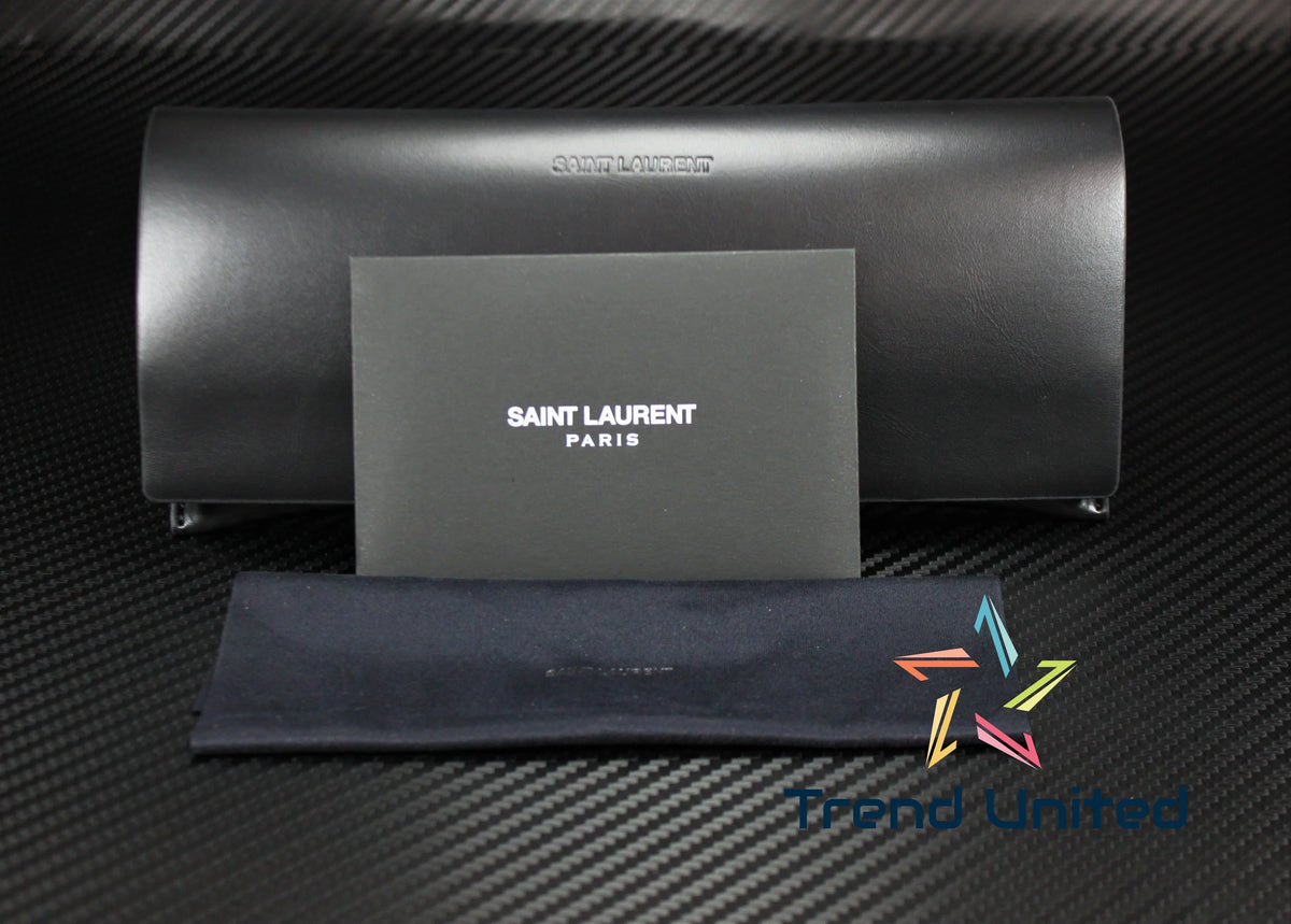 SAINT LAURENT SL 481 001 Rectangular Squared charcoal 55 mm Men's Eyeglasses