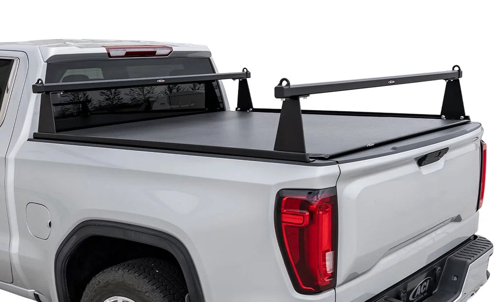 ADARAC 2014-2018 Fits Chevrolet Silverado Fits GMC Sierra 1500 2019 Silverado 1500 LD Sierra 1500 Limited 2015-2019 2500 3500 6' 6" Matte charcoal Aluminum M-series Truck Bed Racks F4020052