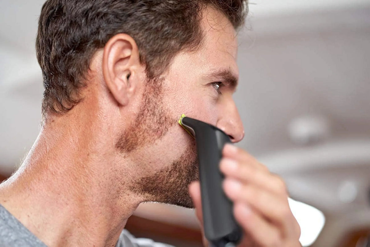 PHILIPS Norelco OneBlade Hybrid Styler Electric Trimmer & Shaver, QP6510 + OneBlade Body Kit, 3 Pieces, charcoal