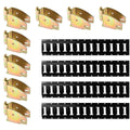 DC Cargo Mall E Track Shelving Kit - 12 Pieces: 4 ft dark E Track Rails & E Track Wood Beam Sockets