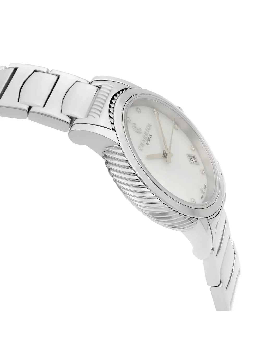 Charriol Parisii Steel Diamond White MOP Dial Quartz Ladies Watch P33S2.920.001