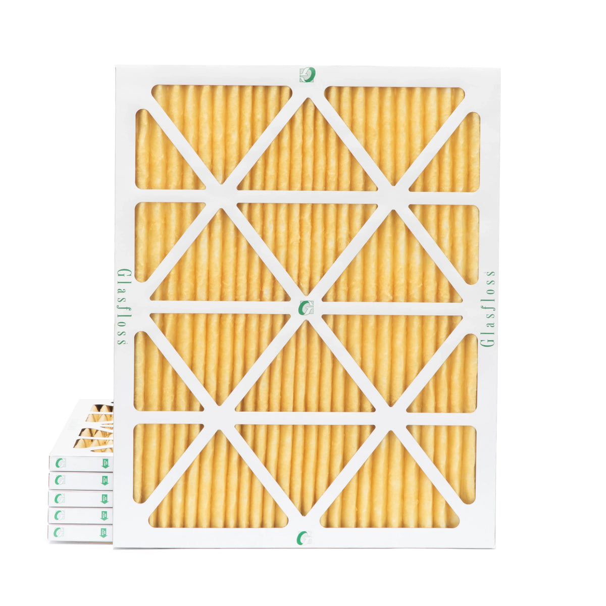 Actual Size: 13-1/2 x 19-1/2 x 7/8. 6 Pack of 14x20x1 MERV 11 Pleated Air Filters by Glasfloss