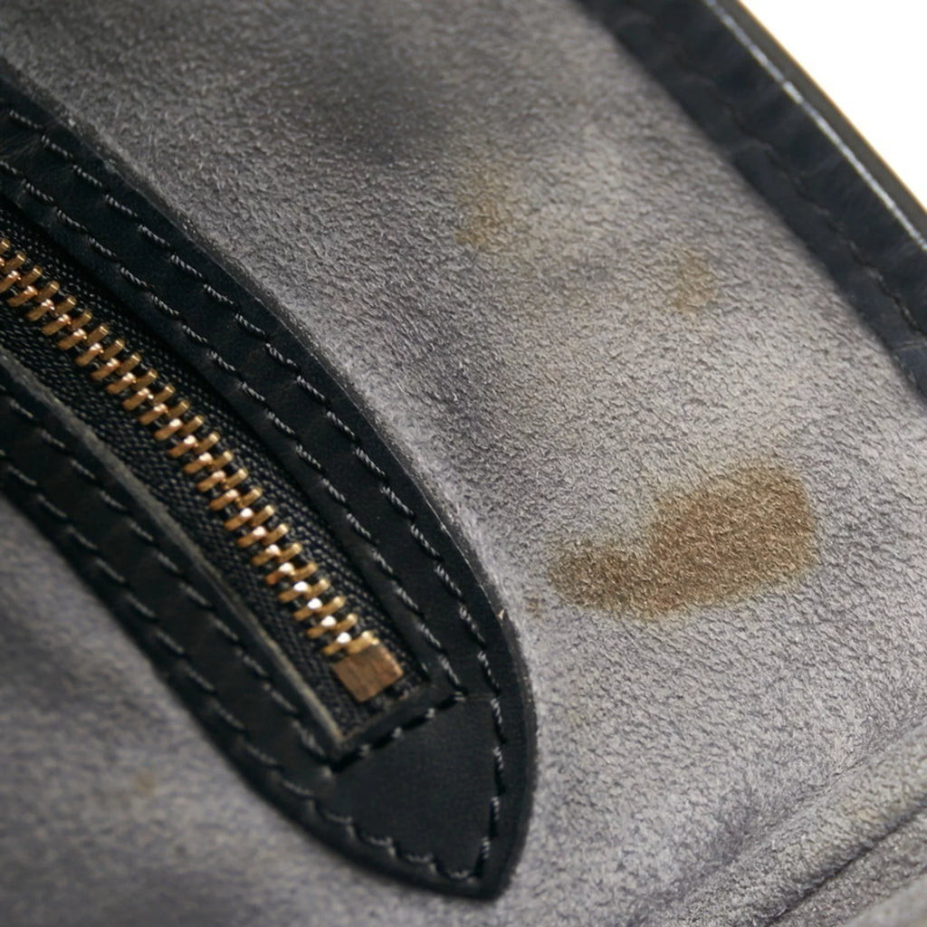 Pre-Owned Louis Vuitton Epi Bucket PM Tote Bag Shoulder M58992 Noir charcoal Leather Ladies LOUIS VUITTON (Fair)