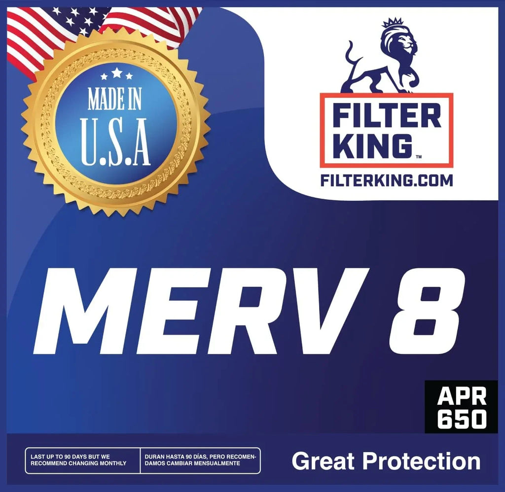 Filter King 38x51.5x1a Air Filter | 4-PACK | MERV 8 HVAC Pleated A/C Furnace Filters | MADE IN USA | Actual Size: 38 x 51.5 x .75"