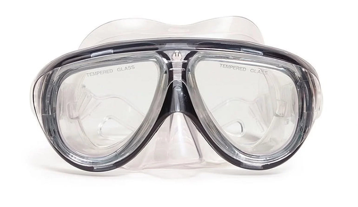Telstar Pro Goggle Mask Swimming Pool Accessory for Teen/Adults 6.5" - ebony