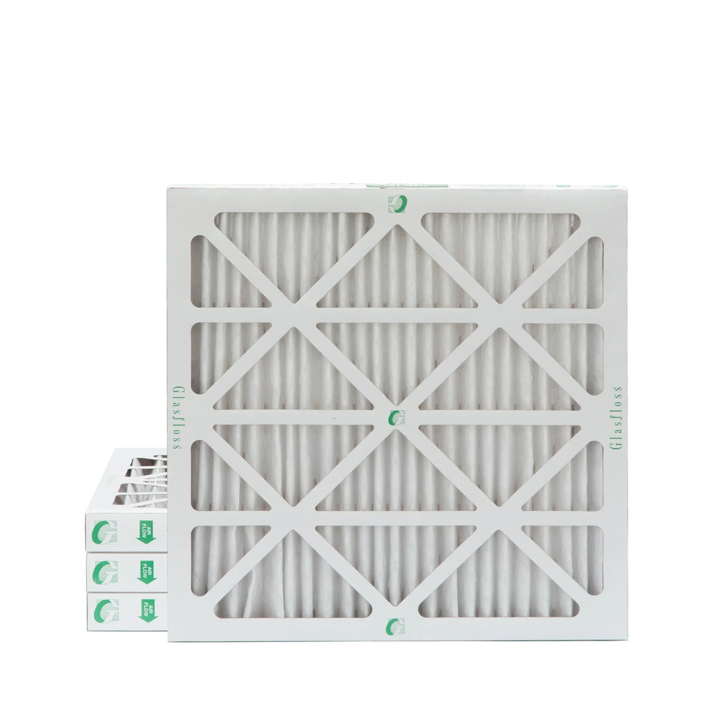 Exact Size: 15-1/2 x 15-1/2 x 1-3/4. Box of 4. Glasfloss ZL 16x16x2 MERV 10 Pleated AC Furnace Air Filters