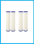 Compatible to Watts Pack of 4 Filter (WPC0.35-975) 9.75"X2.75" 0.35 Micron Pleated Sediment Filters