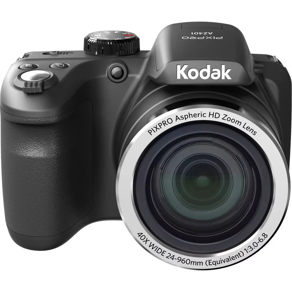 Kodak PIXPRO AZ401 Digital Camera (ebony) + Spider Tripod + Case+ 1 Yr Warranty