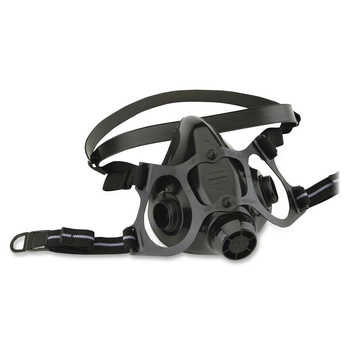 Size Large (770030L). North 7700 Series Half Mask Silicone Respirator with Dual Cartridge Connectors for N-Series