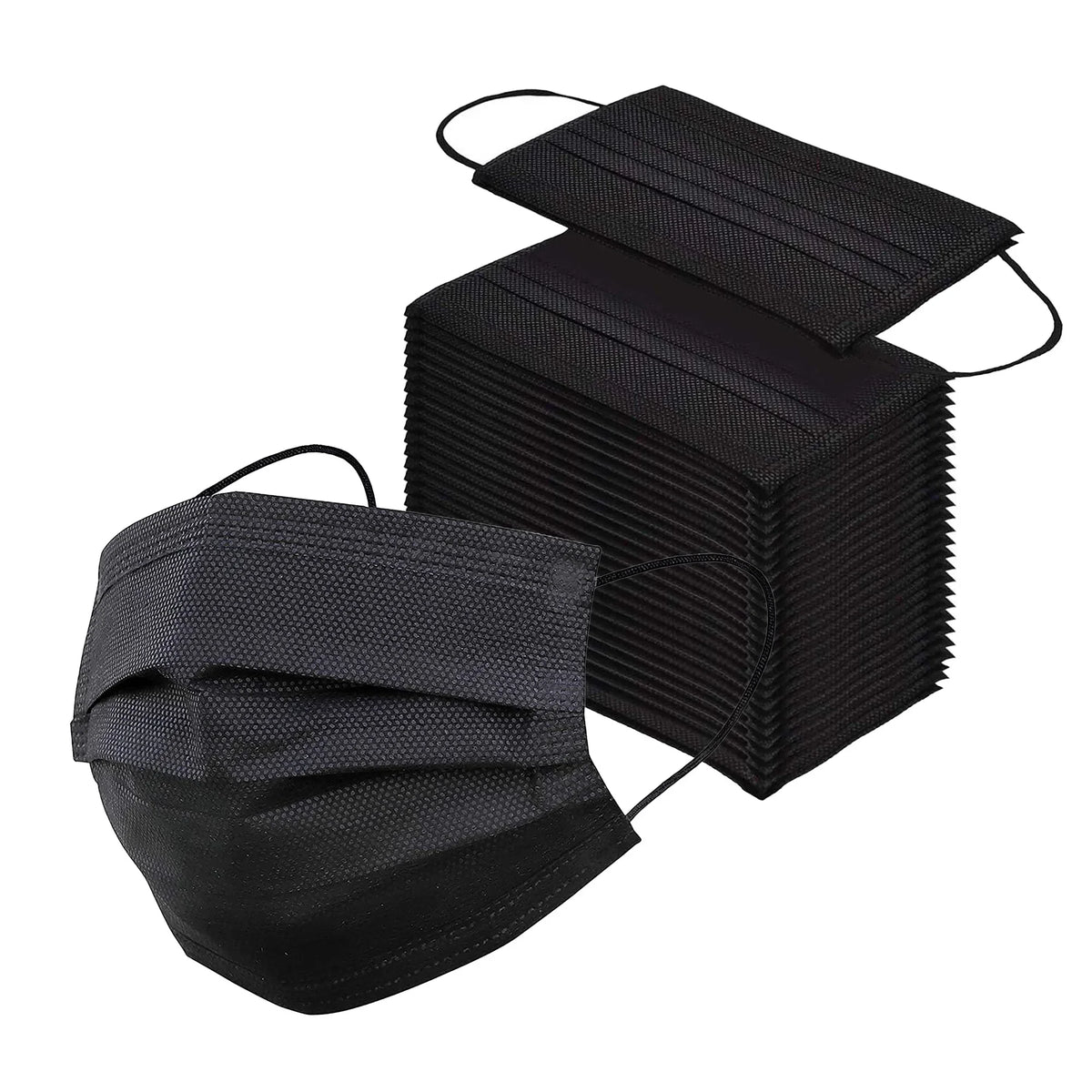 InterMask Disposable Premium 3-Ply ASTM Level 3 Mask, ebony, Case of 2000