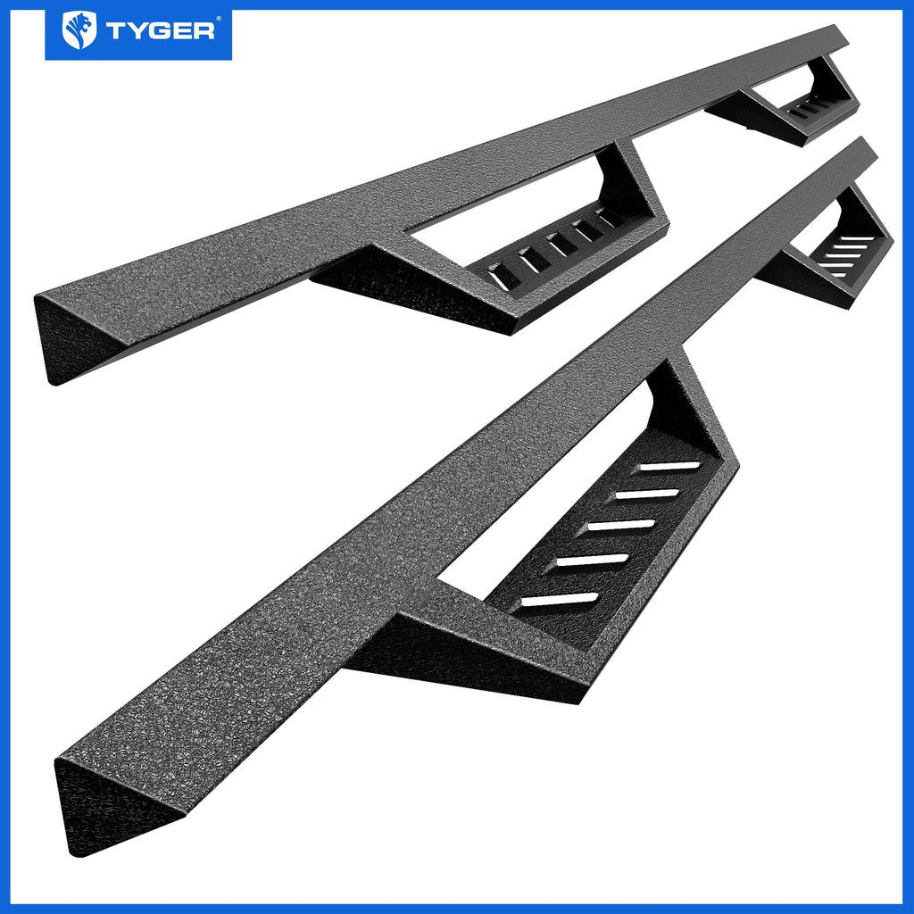 Tyger Auto LanderX Running Board Compatible with 2009-2018 Dodge Ram 1500; 2010-2024 2500 3500; 2019-2024 Classic | Crew Cab | TG-LX3D82348 | Drop Step Side Step Rail Nerf Bars
