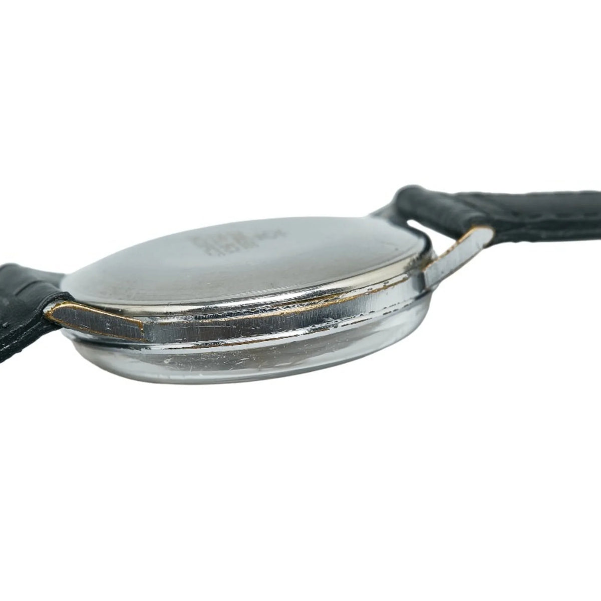 Pre-Owned Junghans 15JEWELS External Belt Watch Manual Winding dark White Dial Stainless Steel Ladies JUNGHANS (Good)