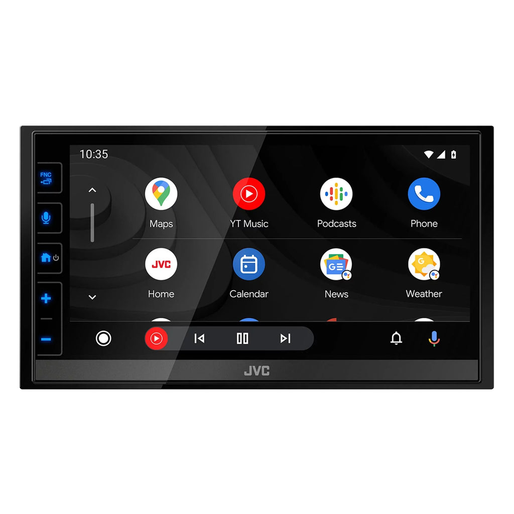 JVC KW-M780BT 6.8" Digital Media Receiver, Compatible With  CarPlay / Android Auto with SXV300v1 Sat Radio Tuner and Steering Wheel Interface
