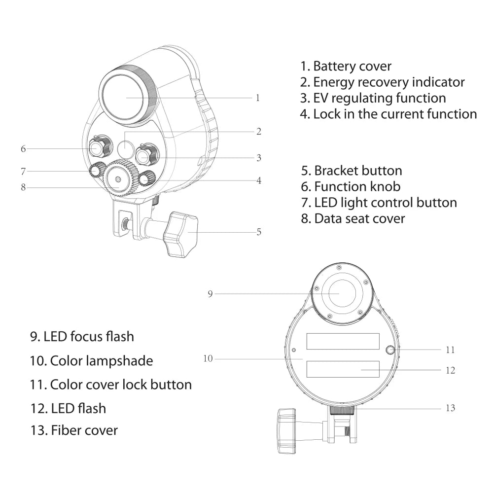 100m328ft 5600K with Optic Cable Housing Diving Case for Underwater Photography. Sea frogs ST-100-Pro Flash Strobe Diving Waterproof Max