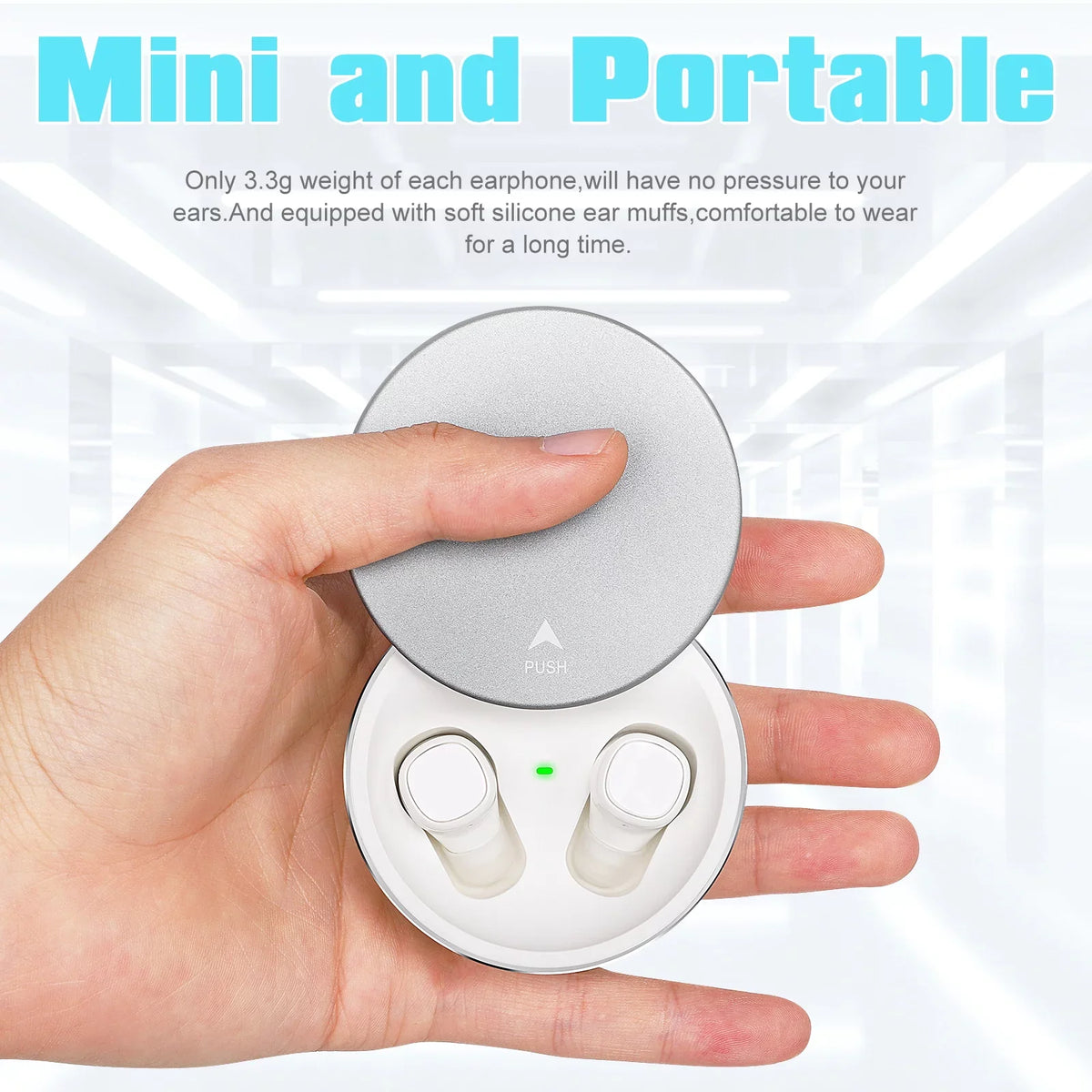 UrbanX X7 Sports Wireless Earbuds 5.0 IPX5 Waterproof Touch Control True Wireless Earbuds with Mic Earphones in-Ear Deep Bass Built-in Mic Bluetooth Headphones For  Xperia XZ1