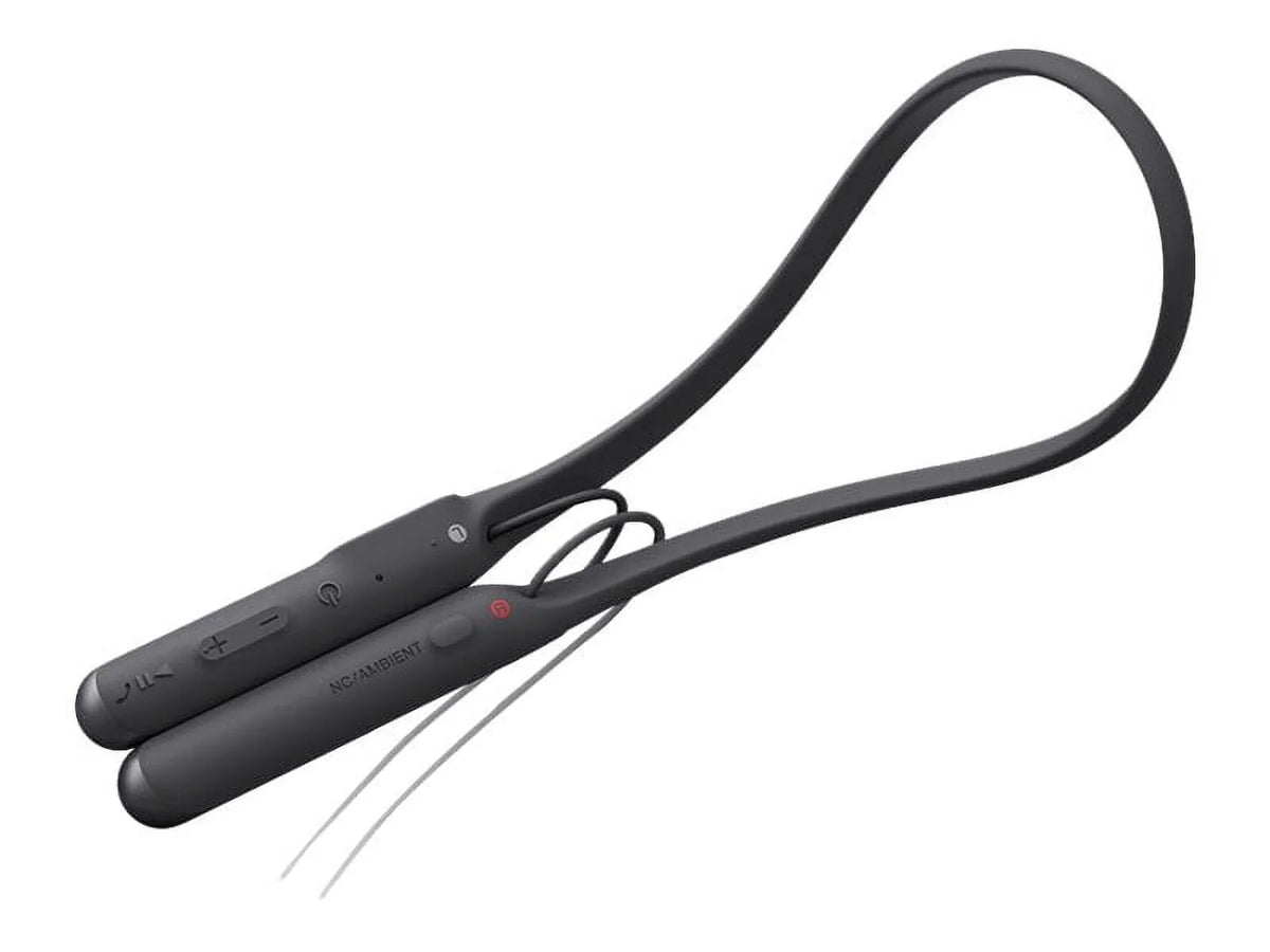 WI-C600N - Earphones with mic - in-ear - behind-the-neck mount - Bluetooth - wireless - NFC - active noise canceling - ebony