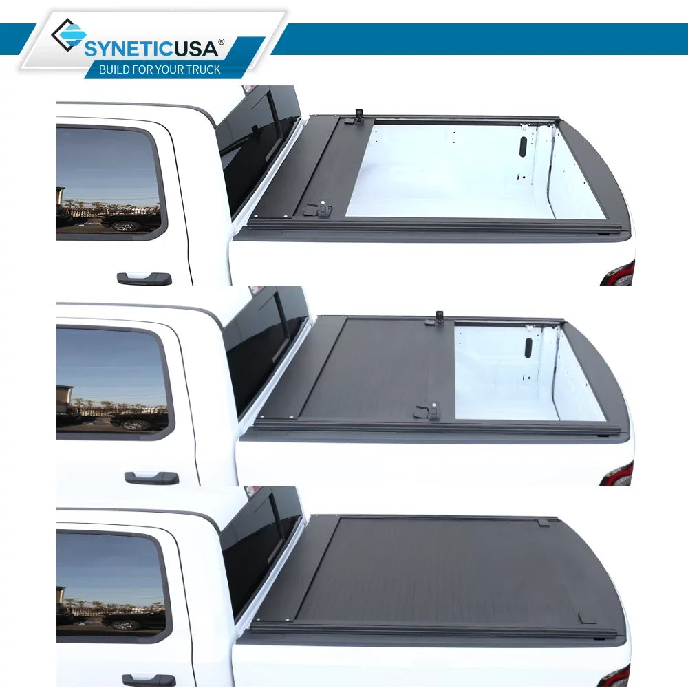 For 2007-2021  Tundra 5.5ft Truck Bed Waterproof Retractable Hard Tonneau Cover Hard Aluminum Low Profile Design