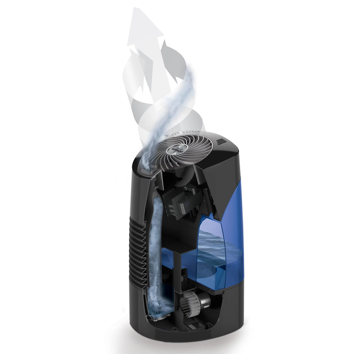 Vornado Ultra 3 Whole Room Ultrasonic Humidifier, charcoal and Blue, New