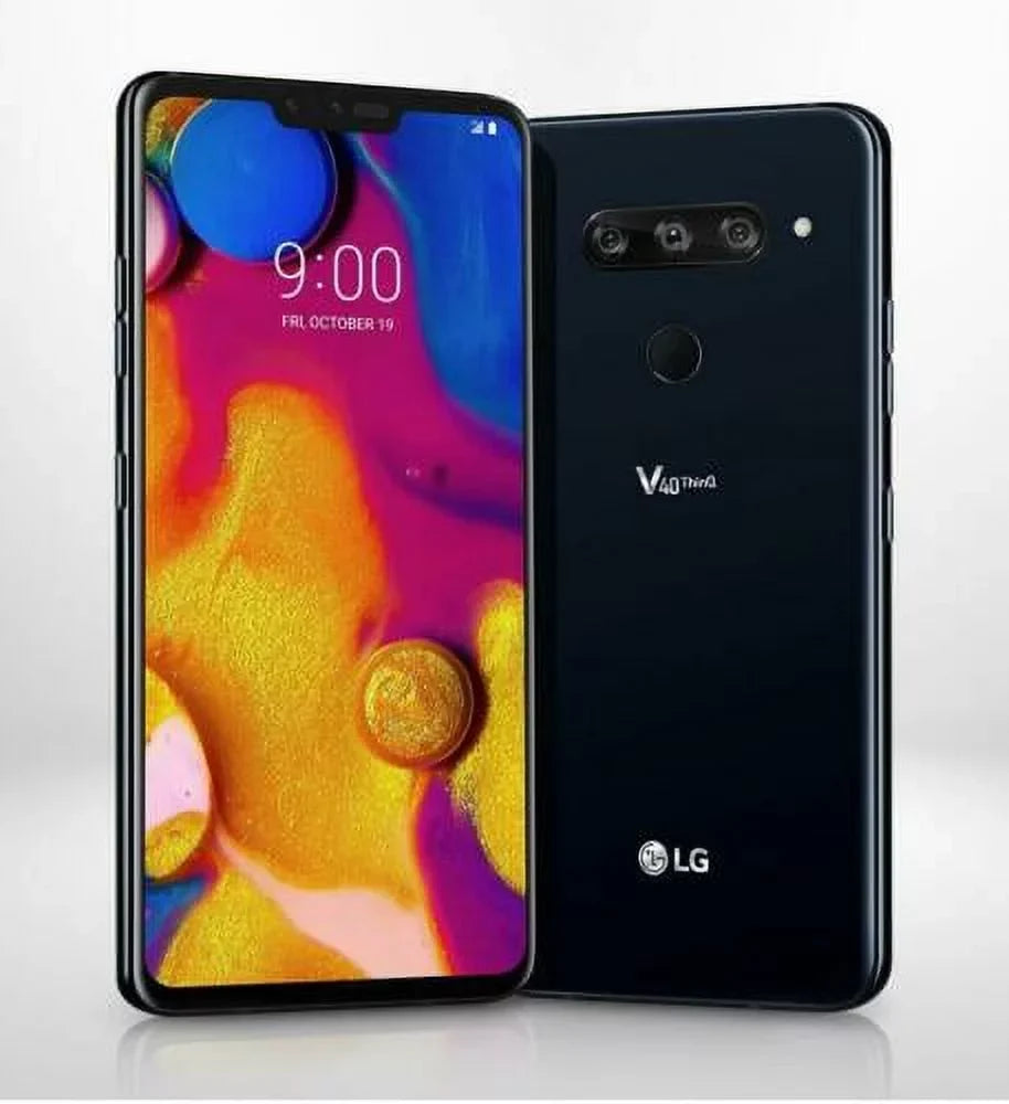 Pre-Owned  V40 ThinQ 64GB - ebony (Verizon) 4G VoLTE GSM Unlocked Page Plus US Mobile (Good)