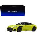 Autoart 70295 1-18 Scale Aston Martin Dbs Superleggera Lime Essence with Carbon Top & Carbon Accents Model Car, Metallic Green