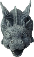 Dragon Fountain Resin water feature Spouting Dragon Garden Statue Weather Resistant Realistic Water Spray Dragon Statue for Yard Park Courtyard lake Pool