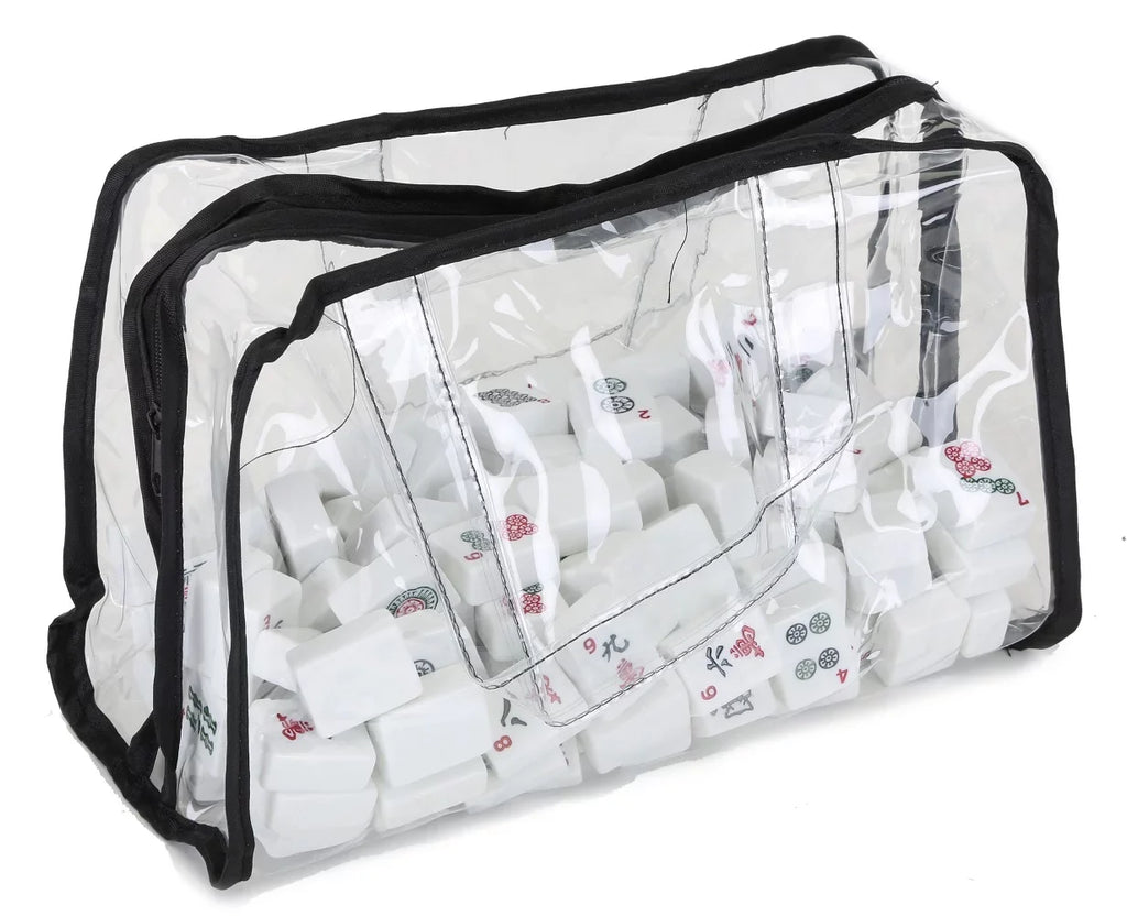 Mah Jongg Direct charcoal & Silver MJ Designer Logo Soft Replacement Case, includes two matching wraps and a bonus bag, (Replacement Soft Case Only - tiles, trays, racks and pushers not included)