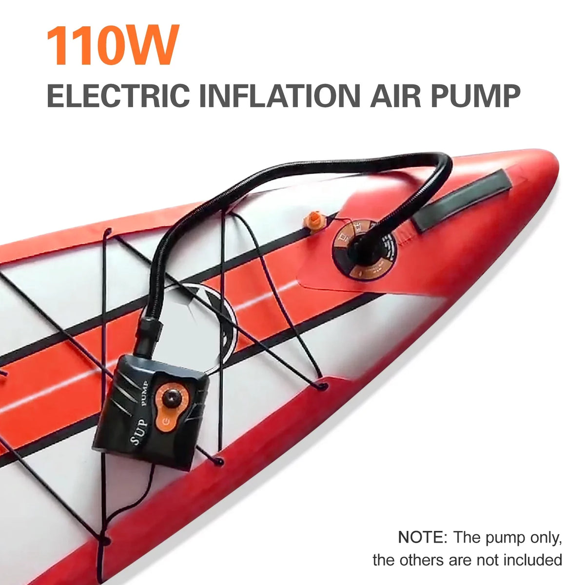 Dcenta Exclusive 16 PSI Electric Inflation Air Pump with 6 Nozzles for Inflatables and Boats